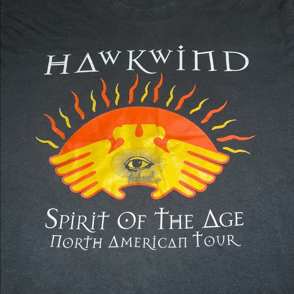 VTG Hawkwind Spirit of Age North American Tour 1995 Shirt Autographed - Picture 2 of 7